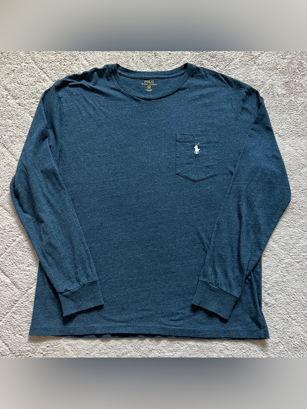 Polo Ralph Lauren Cotton Long Sleeve T-Shirt Minimalist Preppy Capsule Sz M